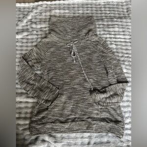 Loveappella Gray Cowl Neck Sweater